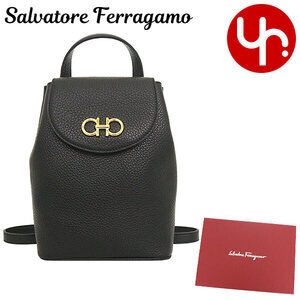 Salvatore Ferragamo Backpack Nero Black Double Gancini Crossbody Bag